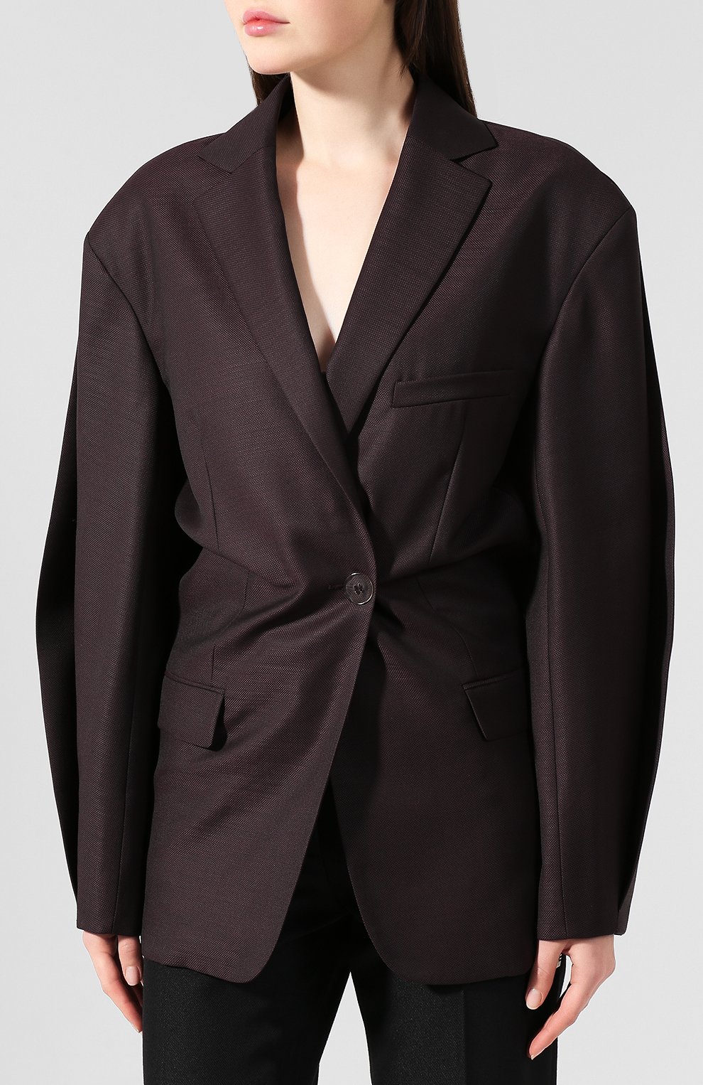 Жакет ACNE STUDIOS фиолетового цвета по цене 67100 руб., арт. AH0053, фото 3 Жакет ACNE STUDIOS, арт. AH0053, фото 3