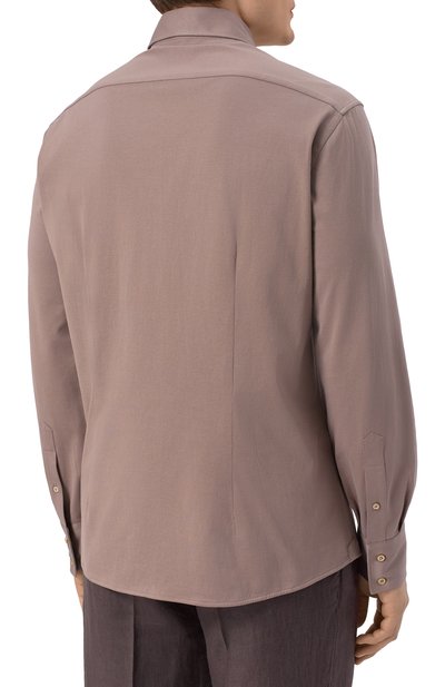 Хлопковая рубашка BRUNELLO CUCINELLI, арт. M0B136686, фото 4