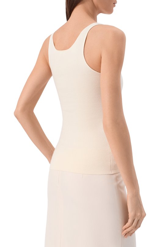 Шерстяной топ TOTEME 261-WRT0504-YA0128 Кремовый  261-WRT0504-YA0128 Фото 4