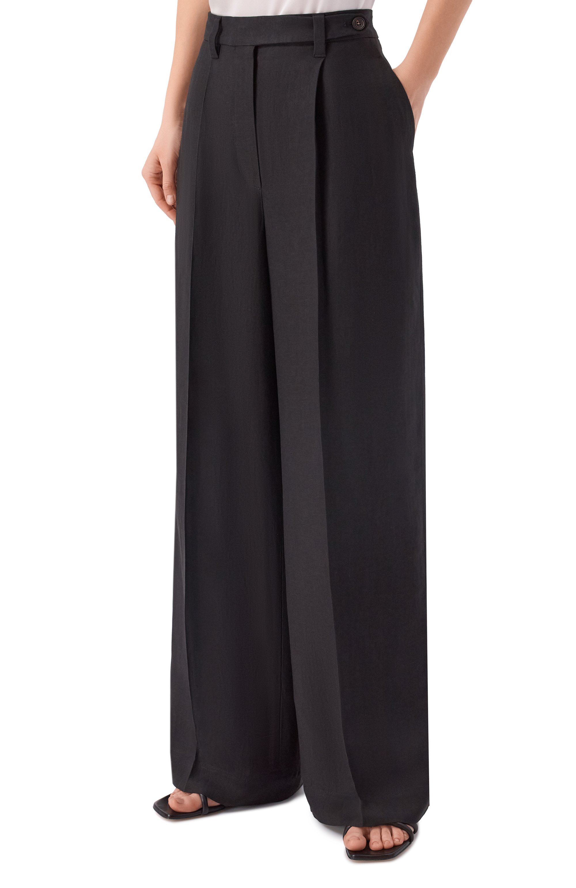 Брюки  из вискозы и льна BRUNELLO CUCINELLI, арт. MH126P9138, фото 3