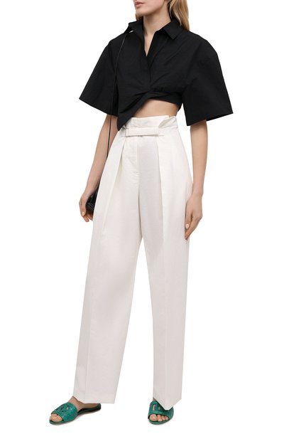 Шлепанцы из кожи крокодила bianca DOLCE & GABBANA, арт. CQ0436/A2W90/CCR0, фото 2