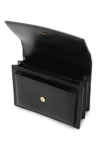 Сумка sunset medium SAINT LAURENT черного цвета по цене 339000 руб., арт. 442906/D420W, фото 4 Сумка sunset medium SAINT LAURENT, арт. 442906/D420W, фото 4