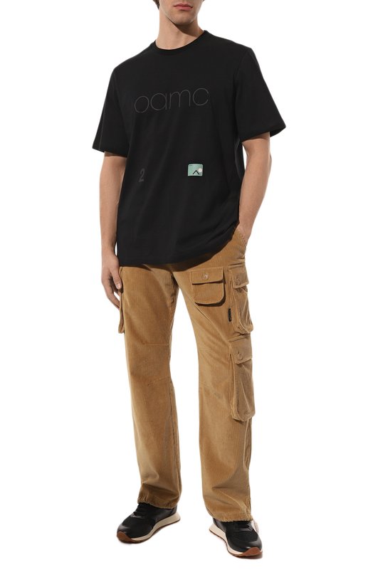 Хлопковая футболка Oamc Чёрный, фото 2
