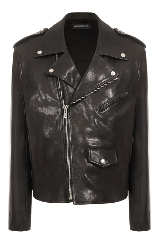 Кожаная куртка Ann Demeulemeester B0012369/LT137 Чёрный B0012369/LT137