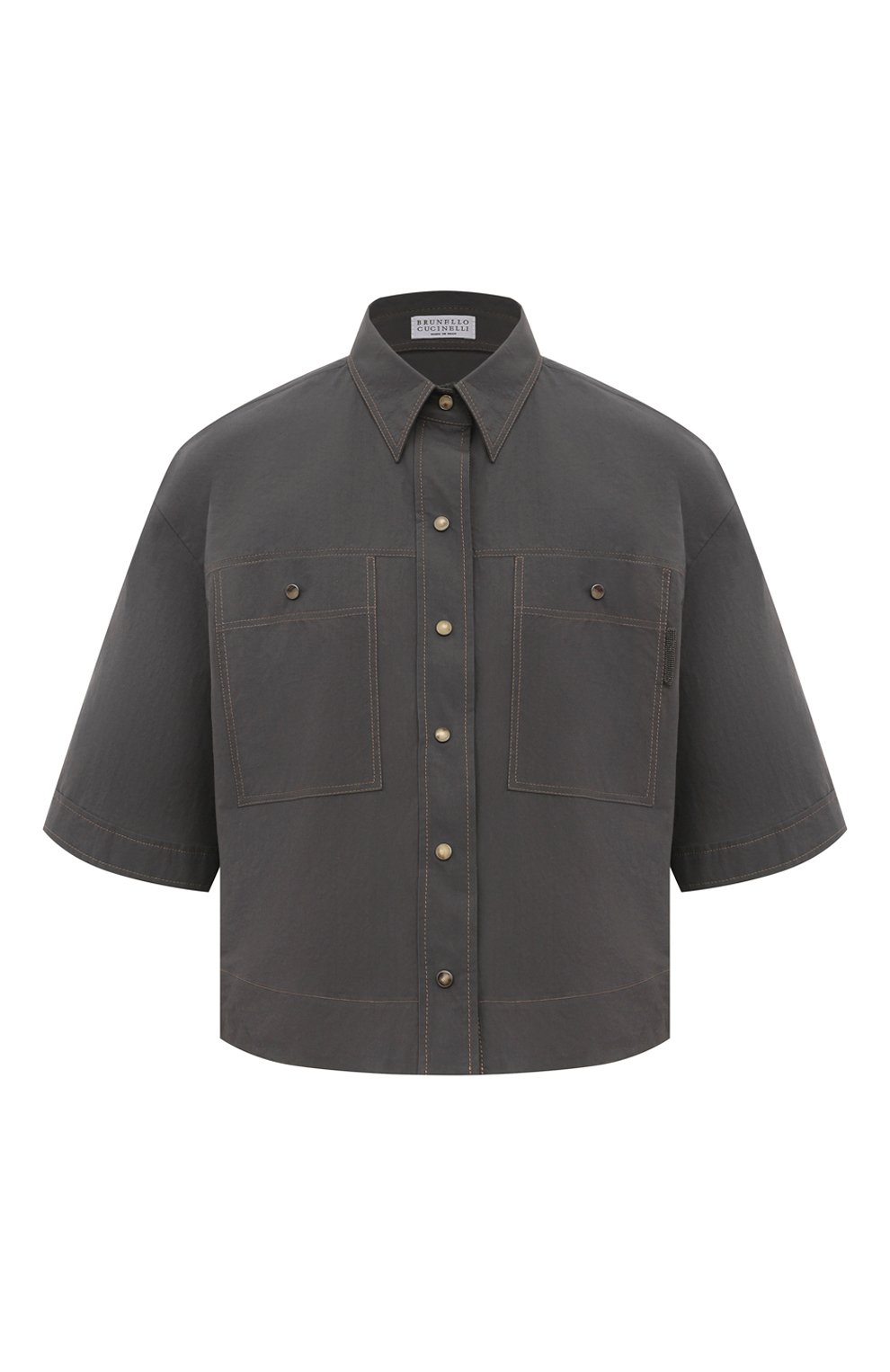 Хлопковая рубашка BRUNELLO CUCINELLI, арт. ML949B1348, фото 1
