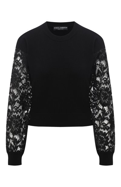 Женский пуловер из кашемира и хлопка DOLCE & GABBANA, арт. FX960T/JAM70