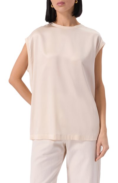 Атласный топ BRUNELLO CUCINELLI, арт. M0C59EH500, фото 3