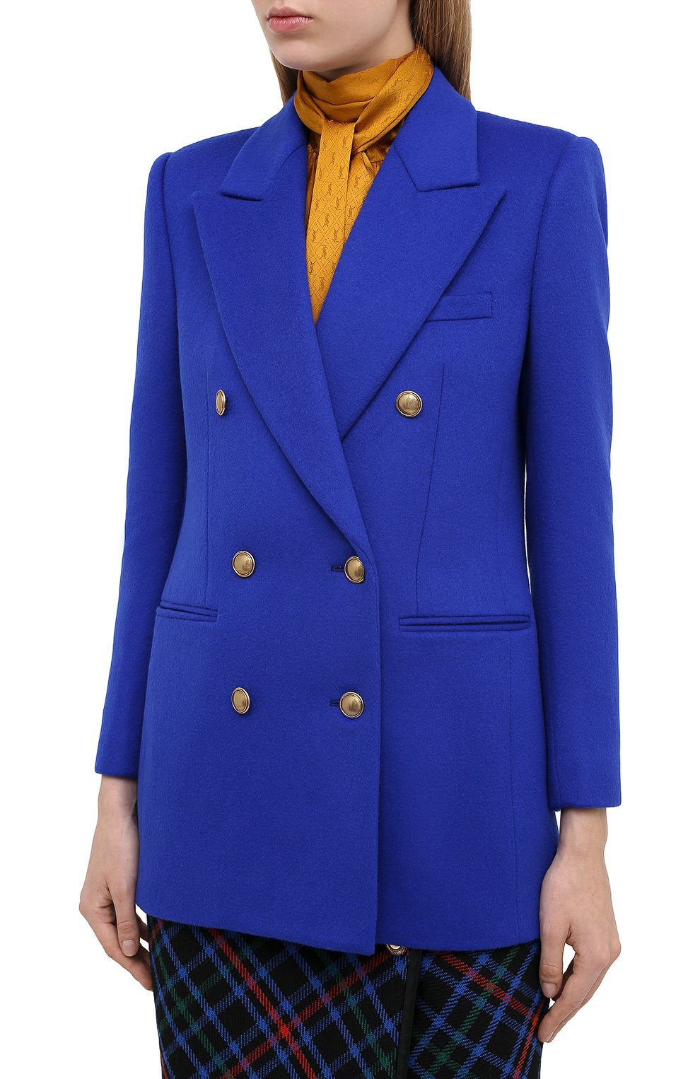 Жакет из шерсти и кашемира SAINT LAURENT, арт. 637559/Y8B01, фото 3