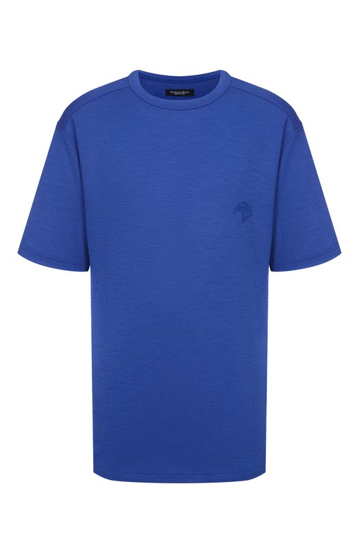 Шерстяная футболка Stefano Ricci MNH5304610/WPA02T Синий MNH5304610/WPA02T