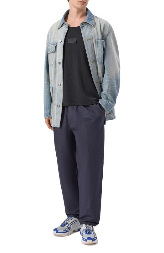 Хлопковая майка MM6 SH0NL0007/M20054 Чёрный  SH0NL0007/M20054 Фото 2