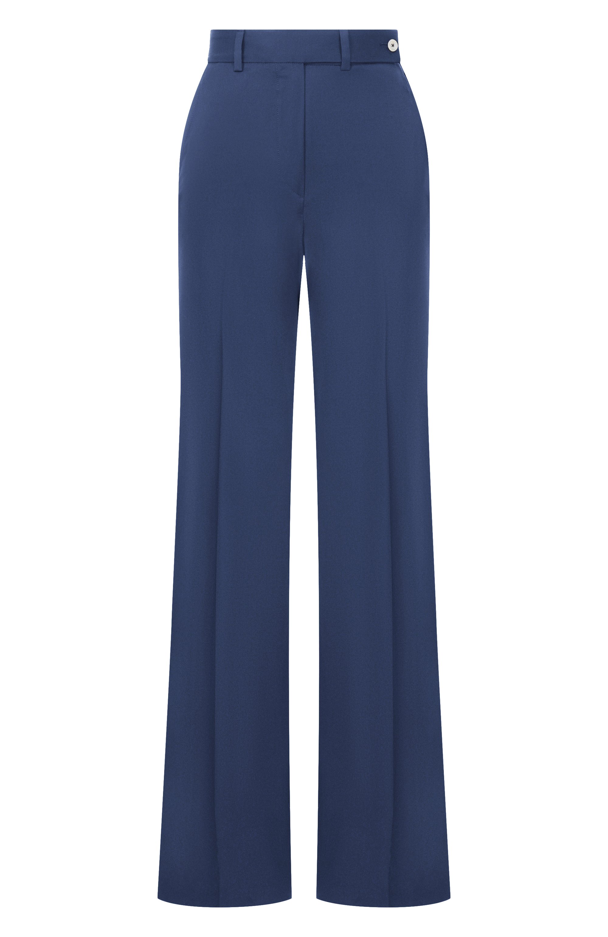 Шерстяные брюки KITON синего цвета по цене 213500 руб., арт. D48109K01024_001, фото 1 Шерстяные брюки KITON, арт. D48109K01024_001, фото 1