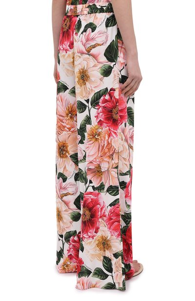 Брюки из вискозы DOLCE & GABBANA розового цвета по цене 135000 руб., арт. FTBT3T/FSRMU, фото 4 Брюки из вискозы DOLCE & GABBANA, арт. FTBT3T/FSRMU, фото 4
