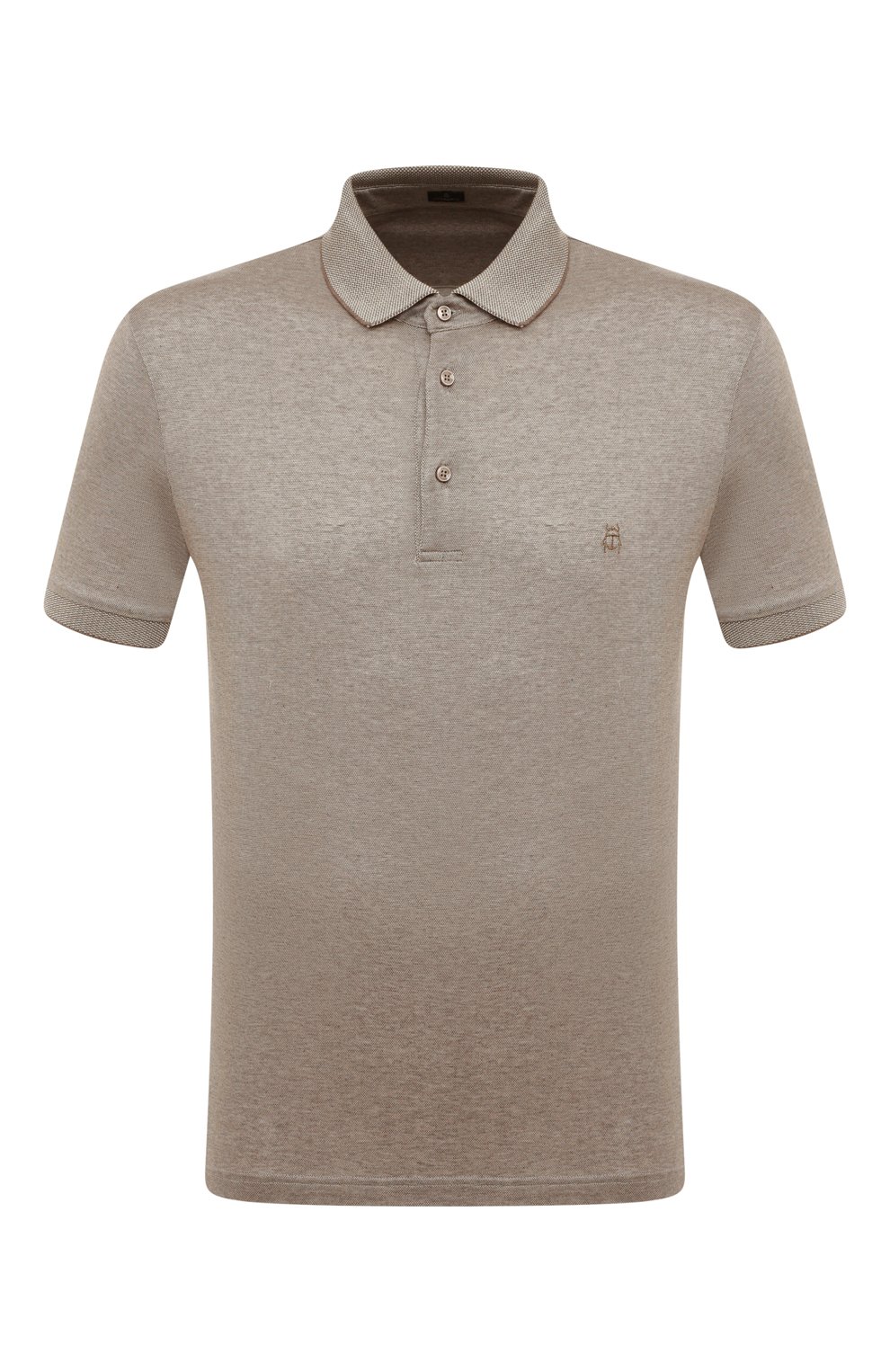 Поло из хлопка и шелка CAPOBIANCO, арт. 12M613.S000., фото 1