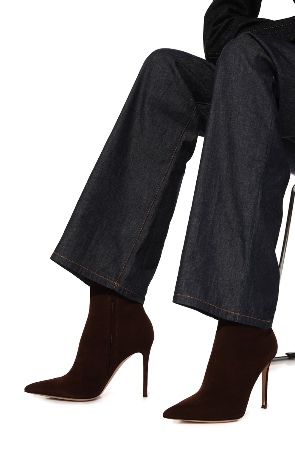 Замшевые ботильоны GIANVITO ROSSI, арт. G73149.15RIC.CASCH0C, фото 3