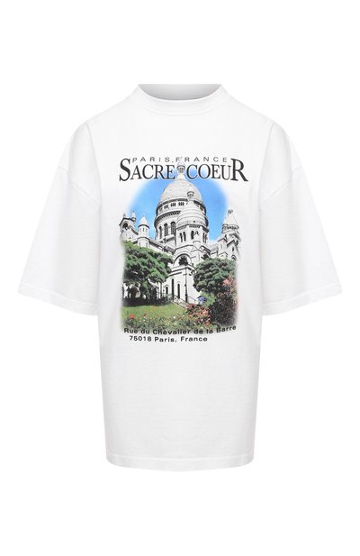 Женская хлопковая футб олка BALENCIAGA, арт. 641532/TJVH6