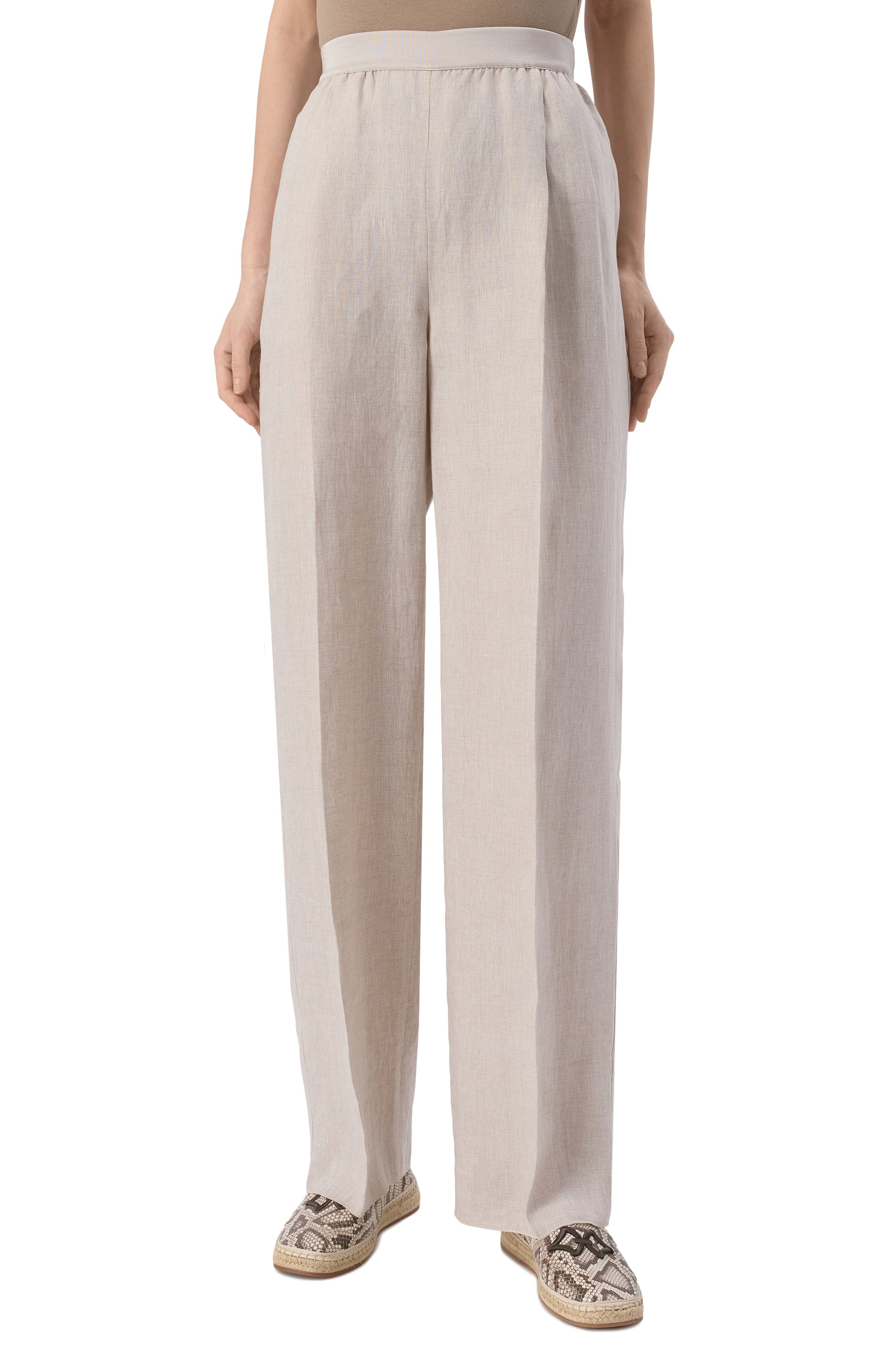 Льняные брюки AGNONA, арт. T70608/U3039, фото 3