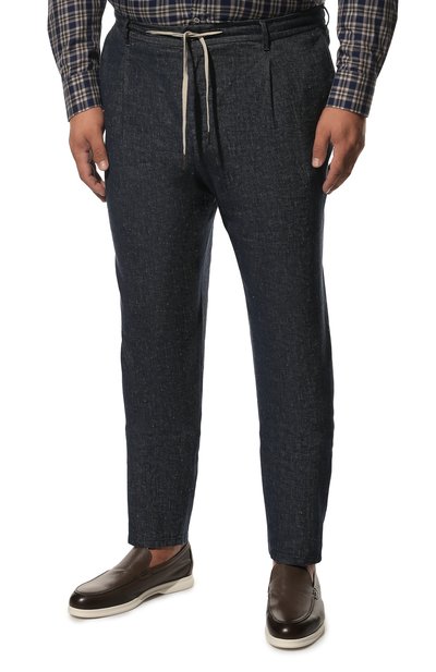 Брюки из хлопка и льна EDUARD DRESSLER, арт. 250138/53W26, фото 3