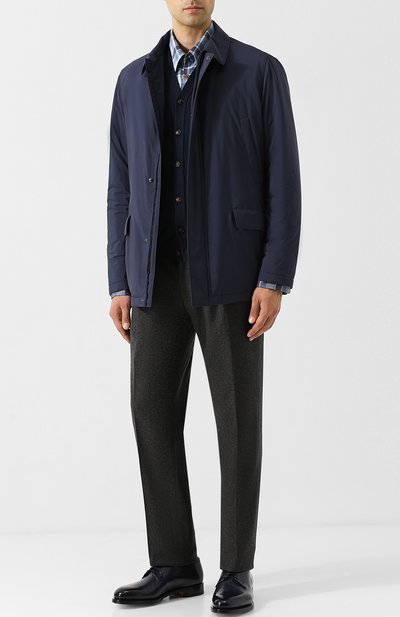 Жилет из смеси кашемира и шелка на пуговицах с v-образным воротником KITON, арт. UK07/T, фото 2