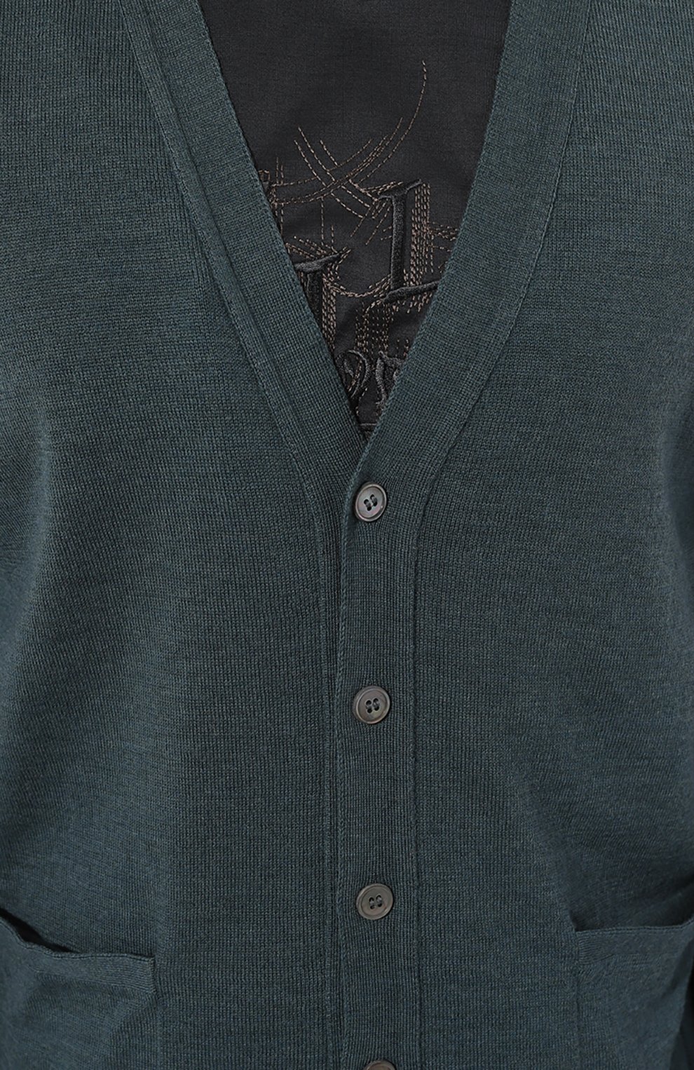 Шерстяной кардиган GRAN SASSO бирюзового цвета по цене 28250 руб., арт. 58150/14201, фото 5 Шерстяной кардиган GRAN SASSO, арт. 58150/14201, фото 5
