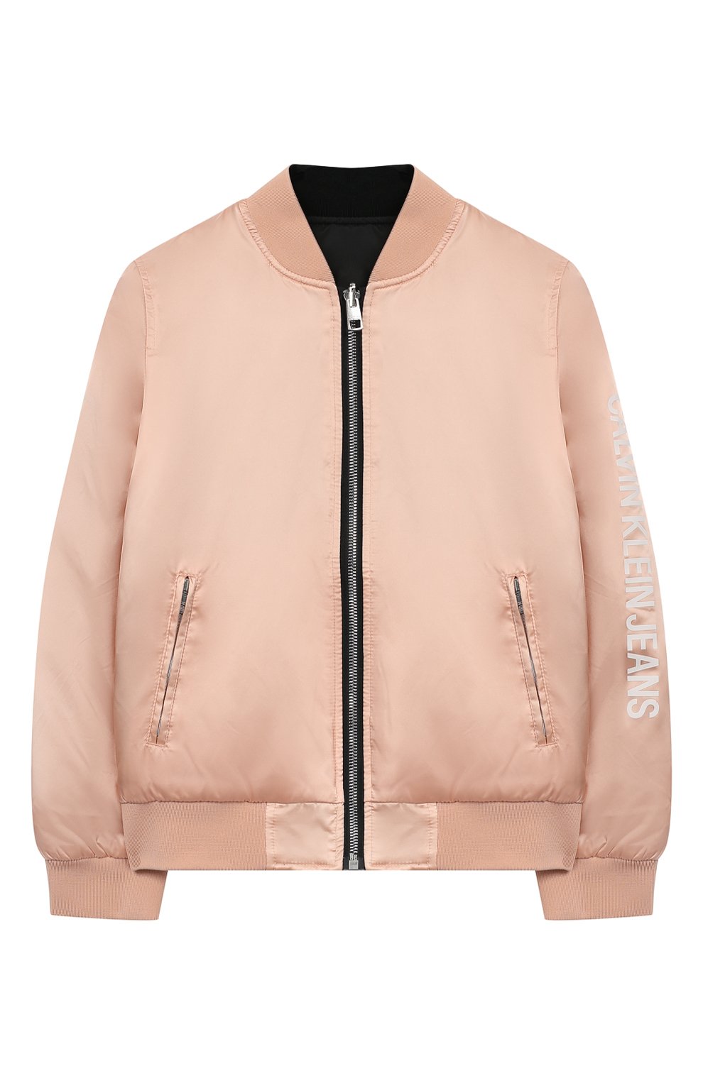 Двусторонний бомбер CALVIN KLEIN JEANS светло-розового цвета по цене 12500 руб., арт. IG0IG00010, фото 1 Двусторонний бомбер CALVIN KLEIN JEANS, арт. IG0IG00010, фото 1