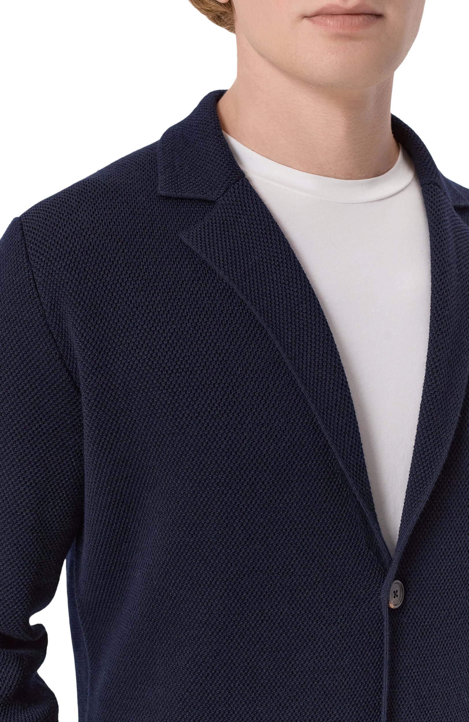 Шерстяной пиджак CORNELIANI темно-синего цвета по цене 97300 руб., арт. 28M588/2A25165, фото 5 Шерстяной пиджак CORNELIANI, арт. 28M588/2A25165, фото 5