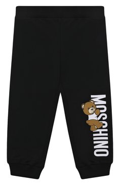 Детский комплект из толстовки и брюк MOSCHINO черного цвета, арт. MUK04R/LDA27 | Фото 5 (Случай: Повседневный; Материал сплава: Проставлено; Нос: Не проставлено; Материал внешний: Хлопок; Ростовка одежда: 6 мес | 68 см, 3 мес | 62 см, 9 мес | 74 см, 12 мес | 80 см, 18 мес | 86 см, 24 мес | 92 см, 36 мес | 98 см)