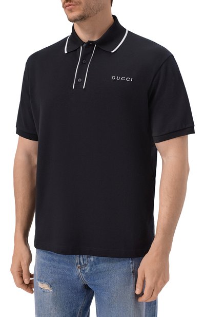 Хлопковое поло GUCCI, арт. 806250/XJHH0, фото 3