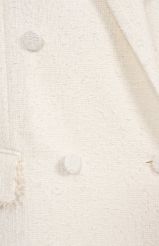 Хлопковый жакет MSGM 3842MDG04/257308 Белый  3842MDG04/257308 Фото 6