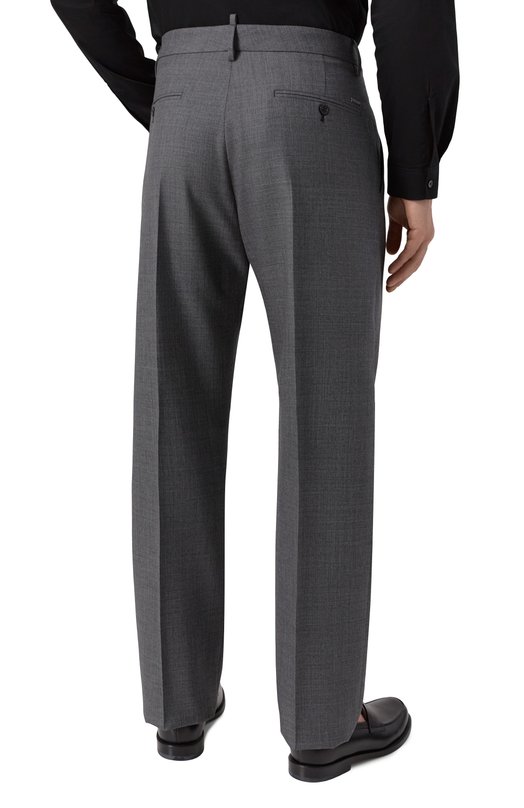 Шерстяные брюки Dsquared2 S74KB1061/D35243 Серый  S74KB1061/D35243 Фото 4