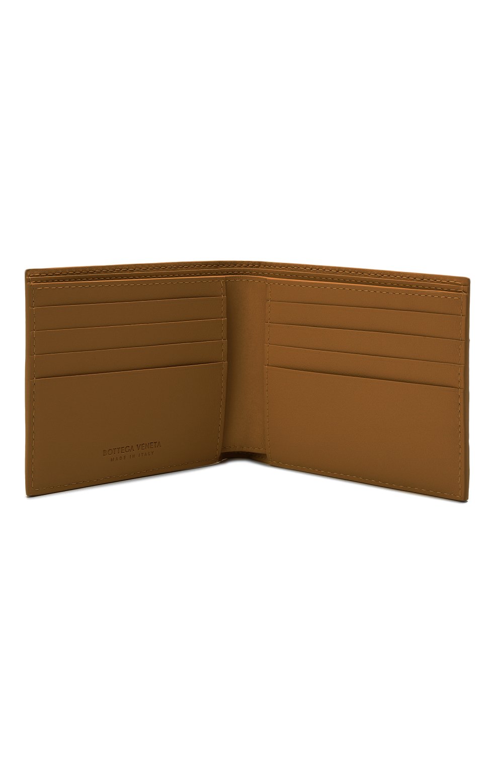 Кожаное портмоне BOTTEGA VENETA светло-коричневого цвета по цене 69950 руб., арт. 605721/VCPQ4, фото 3 Кожаное портмоне BOTTEGA VENETA, арт. 605721/VCPQ4, фото 3