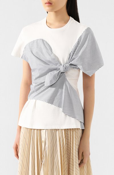 Хлопковая футболка AKIRA NAKA, арт. AR2046-WHBL, фото 3