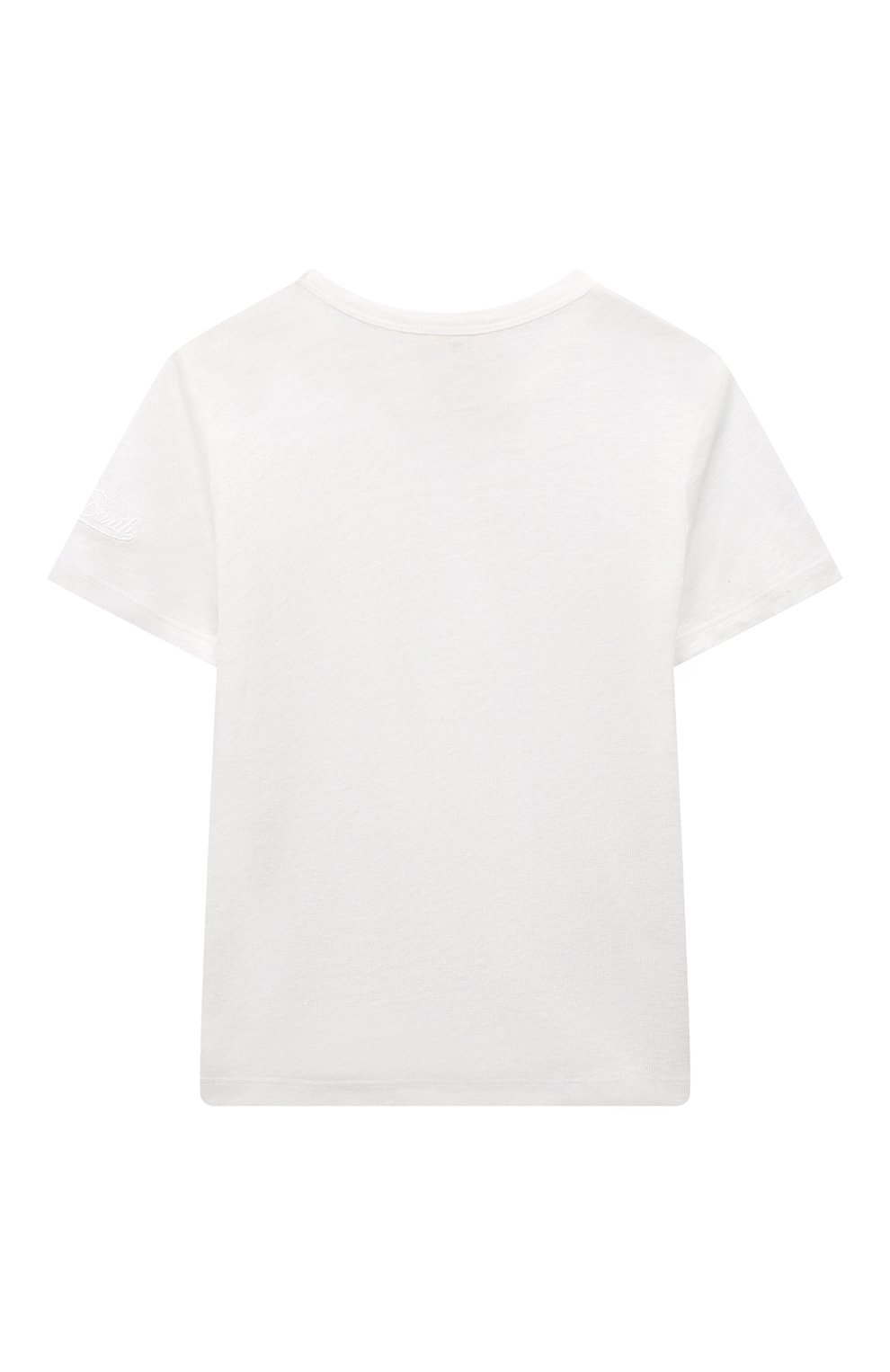 Льняная футболка MC2 SAINT BARTH белого цвета по цене 7645 руб., арт. STBK/ALEX/05891D, фото 2 Льняная футболка MC2 SAINT BARTH, арт. STBK/ALEX/05891D, фото 2