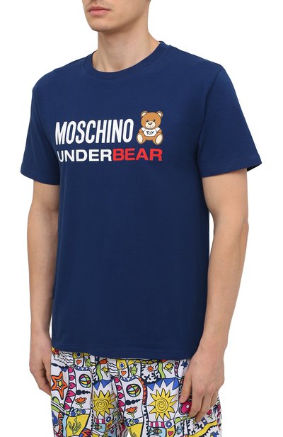 Хлопковая футболка MOSCHINO, арт. A1914/8107, фото 3