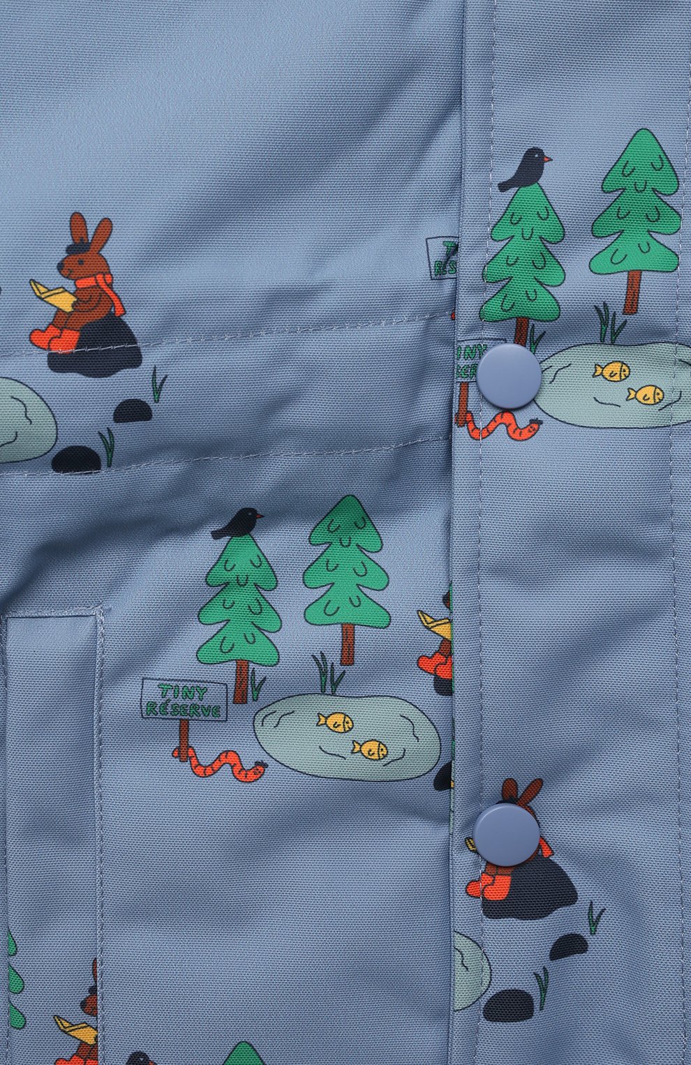 Утепленная куртка TINYCOTTONS голубого цвета по цене 22710 руб., арт. AW22-272., фото 3 Утепленная куртка TINYCOTTONS, арт. AW22-272., фото 3