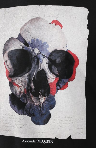 Хлопковая футболка ALEXANDER MCQUEEN, арт. 557147/QMZ88, фото 5