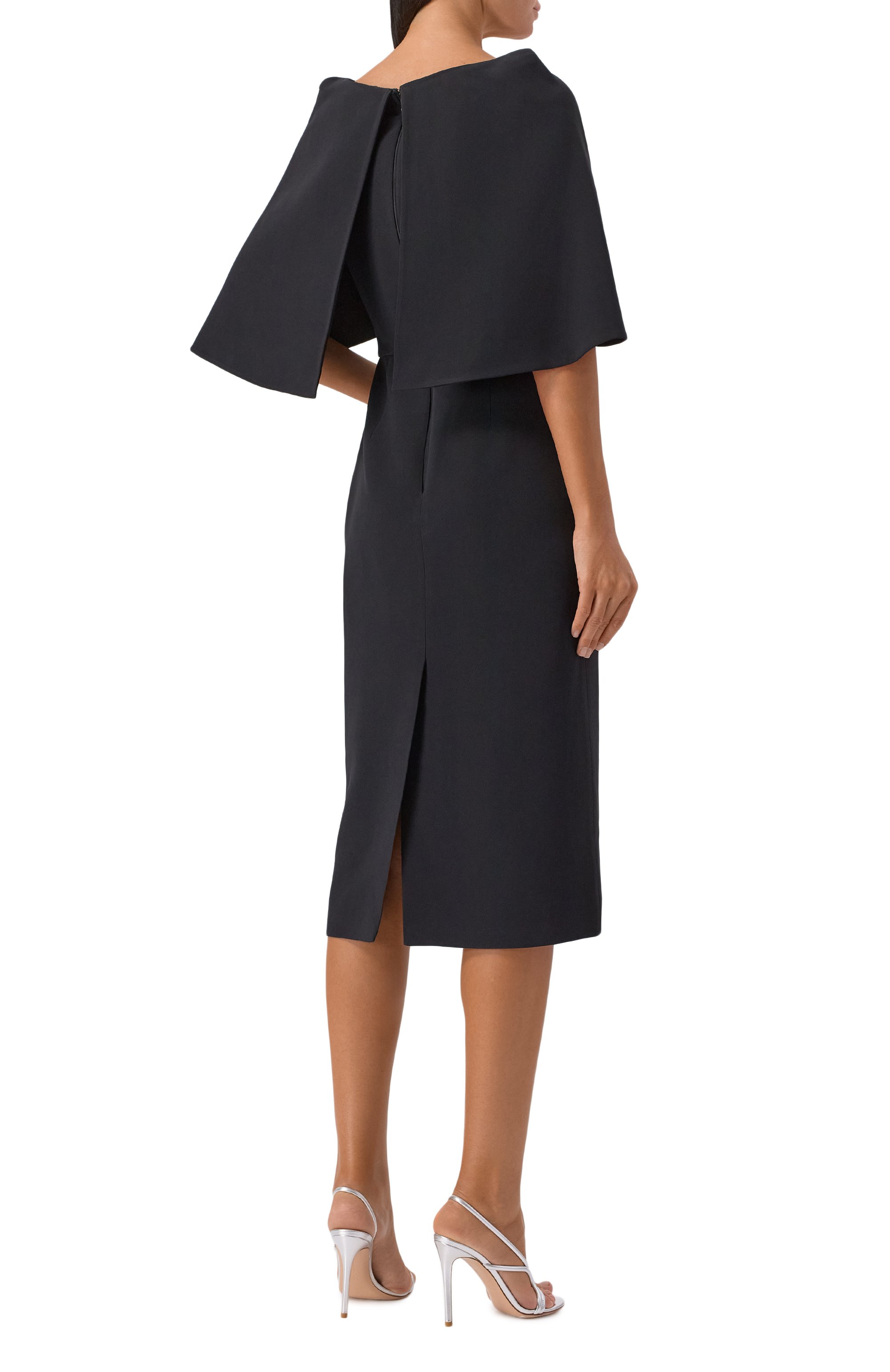 Шелковое платье ELIE SAAB черного цвета по цене 328000 руб., арт. D0834NP25/CD003, фото 4 Шелковое платье ELIE SAAB, арт. D0834NP25/CD003, фото 4