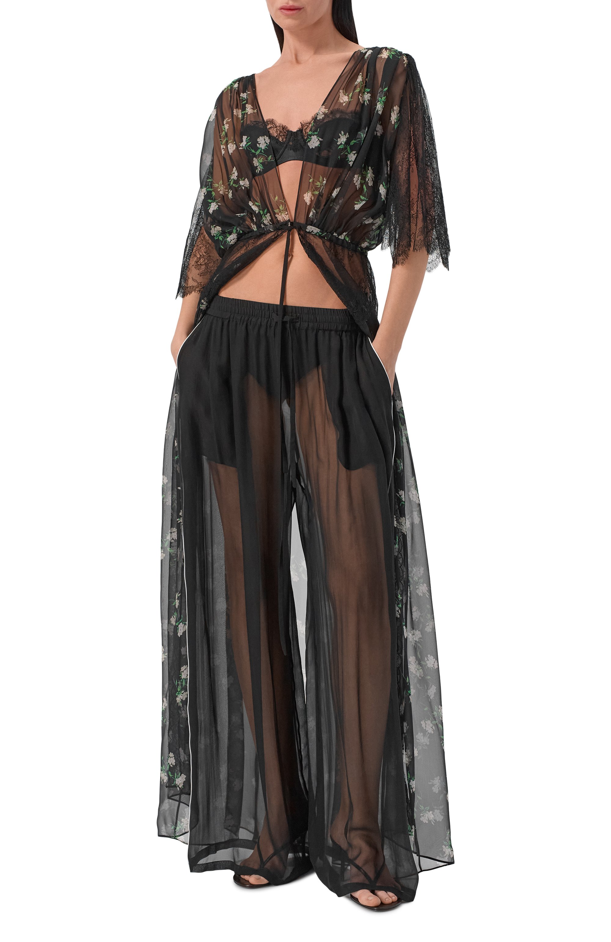 Шелковые брюки DOLCE & GABBANA, арт. FTDJET/FU1AT, фото 2