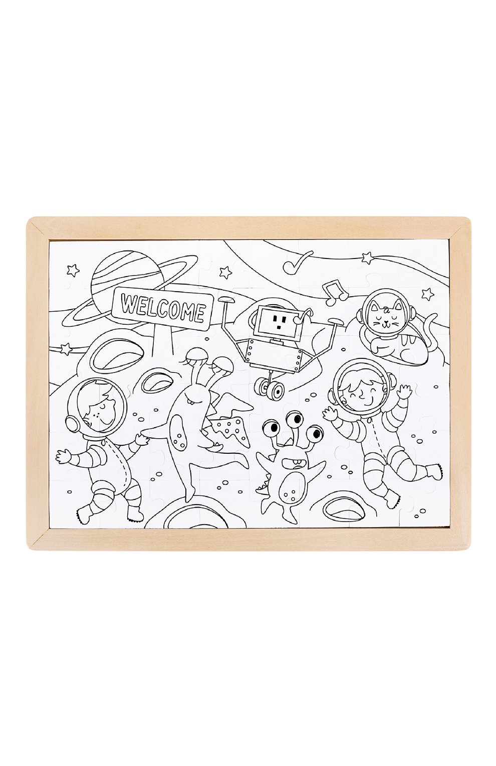 Пазл-раскраска космические друзья HAPE, арт. E1644_HP, фото 3