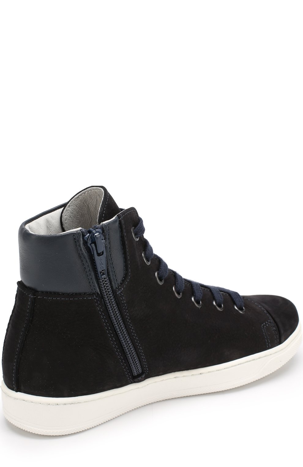 Высокие кожаные кеды на шнуровке LANVIN, арт. 58479/28-35, фото 3