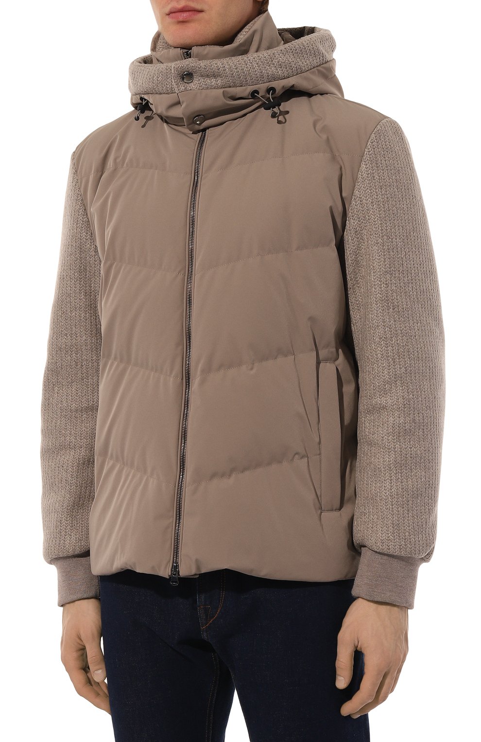Комбинированная куртка KITON, арт. UW1908V0453F01, фото 3