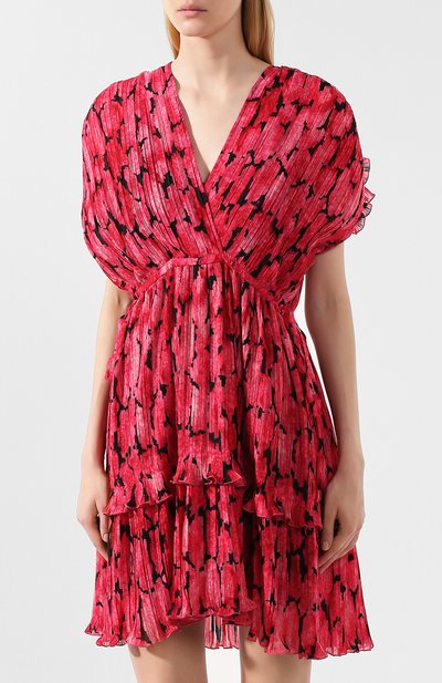 Платье с принтом KENZO фуксия цвета по цене 35600 руб., арт. F962R014151A, фото 3 Платье с принтом KENZO, арт. F962R014151A, фото 3