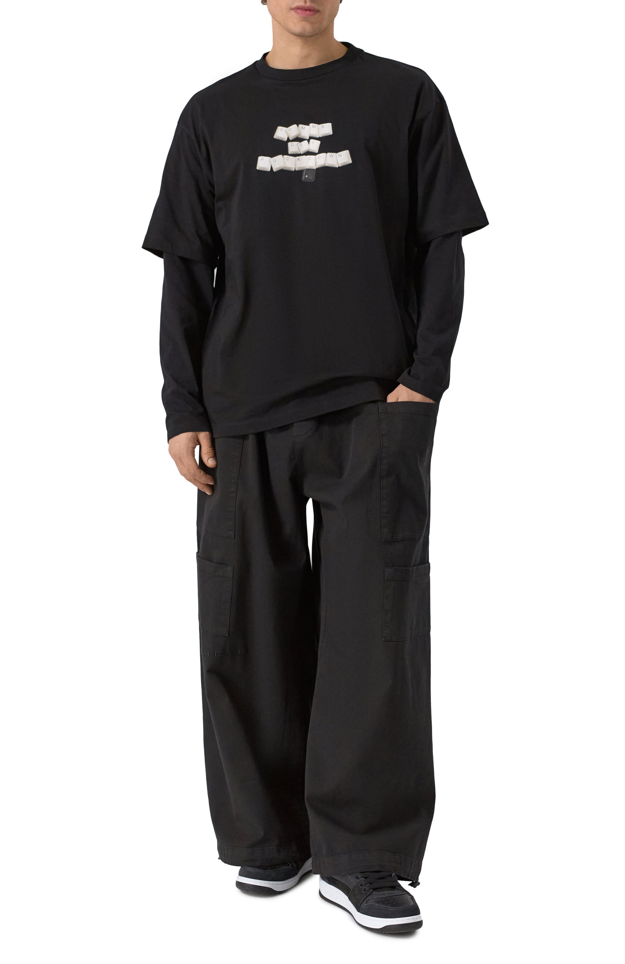 Хлопковая футболка COMME DES FUCKDOWN, арт. CFABM01589, фото 2