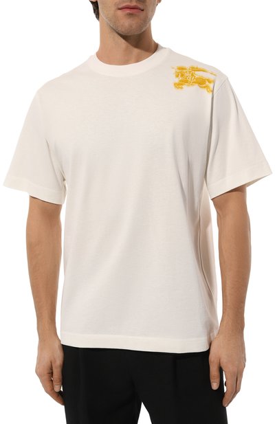 Хлопковая футболка BURBERRY, арт. 8090433, фото 3