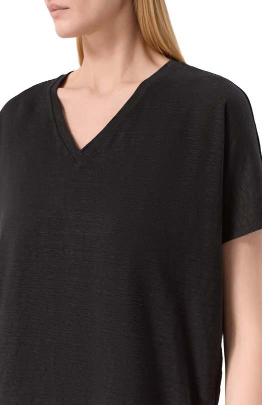 Льняная футболка Gran Sasso 60230/96800 Чёрный  60230/96800 Фото 5