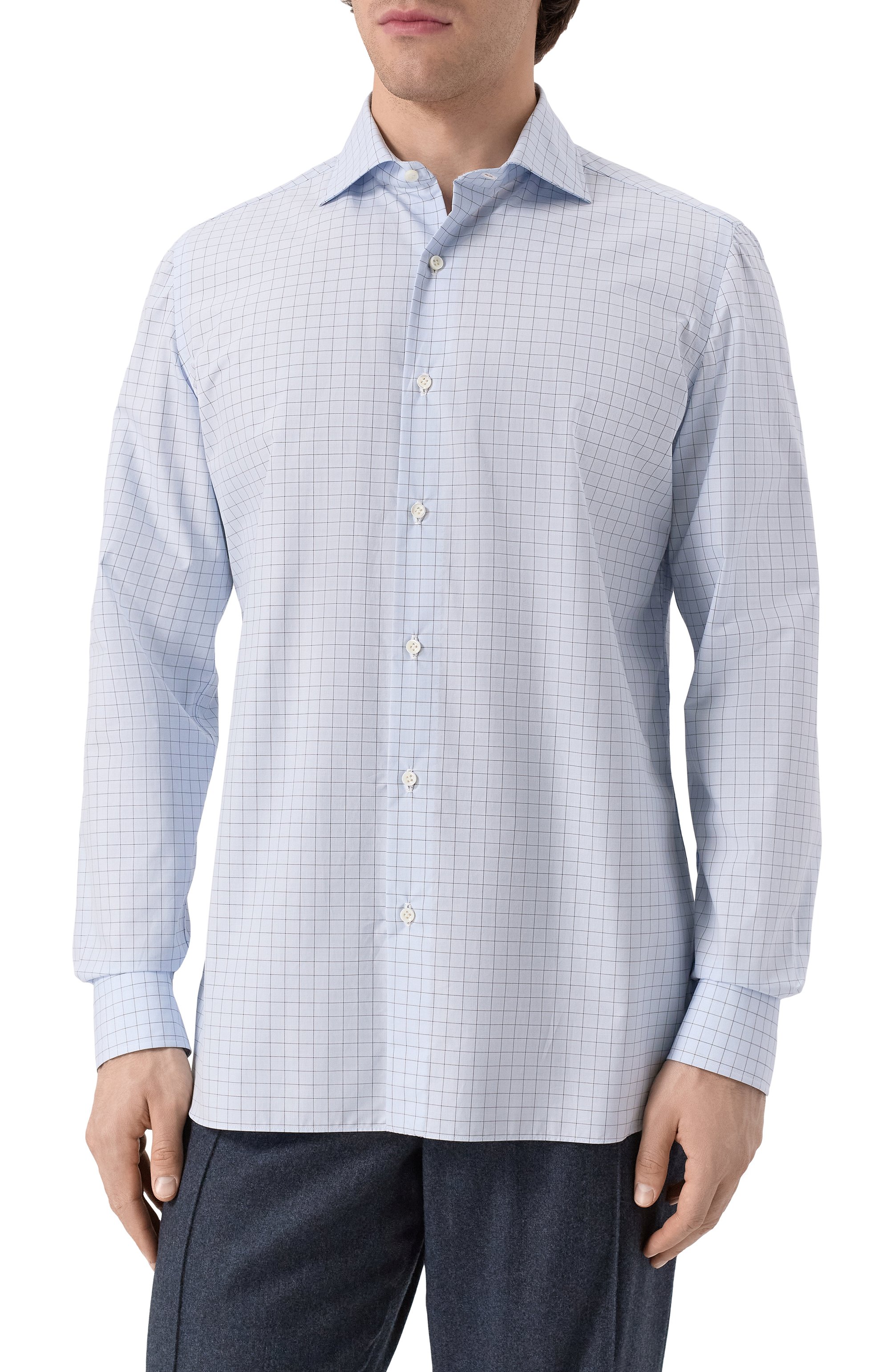 Хлопковая сорочка LUIGI BORRELLI, арт. SR3813, фото 3