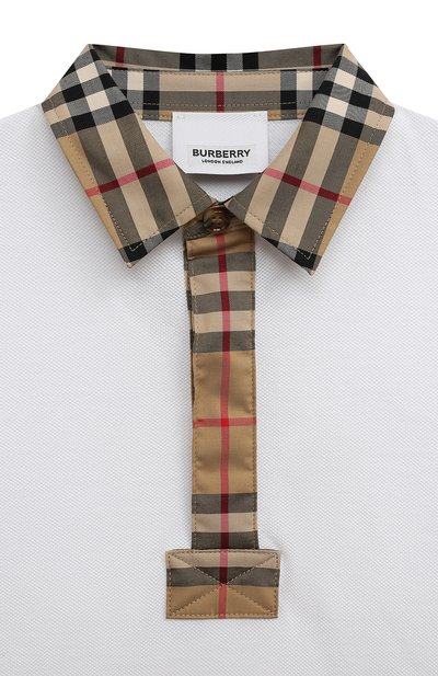 Хлопковое поло BURBERRY, арт. 8051774, фото 3