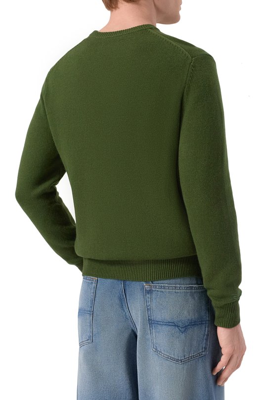 Джемпер из шерсти и вискозы MC2 Saint Barth HER0005-00339I/HER0N LIGHT Зелёный  HER0005-00339I/HER0N LIGHT Фото 4