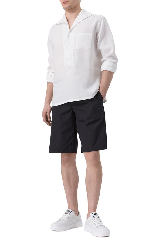 Хлопковые шорты Dolce & Gabbana GV37AT/GI960 Чёрный  GV37AT/GI960 Фото 2