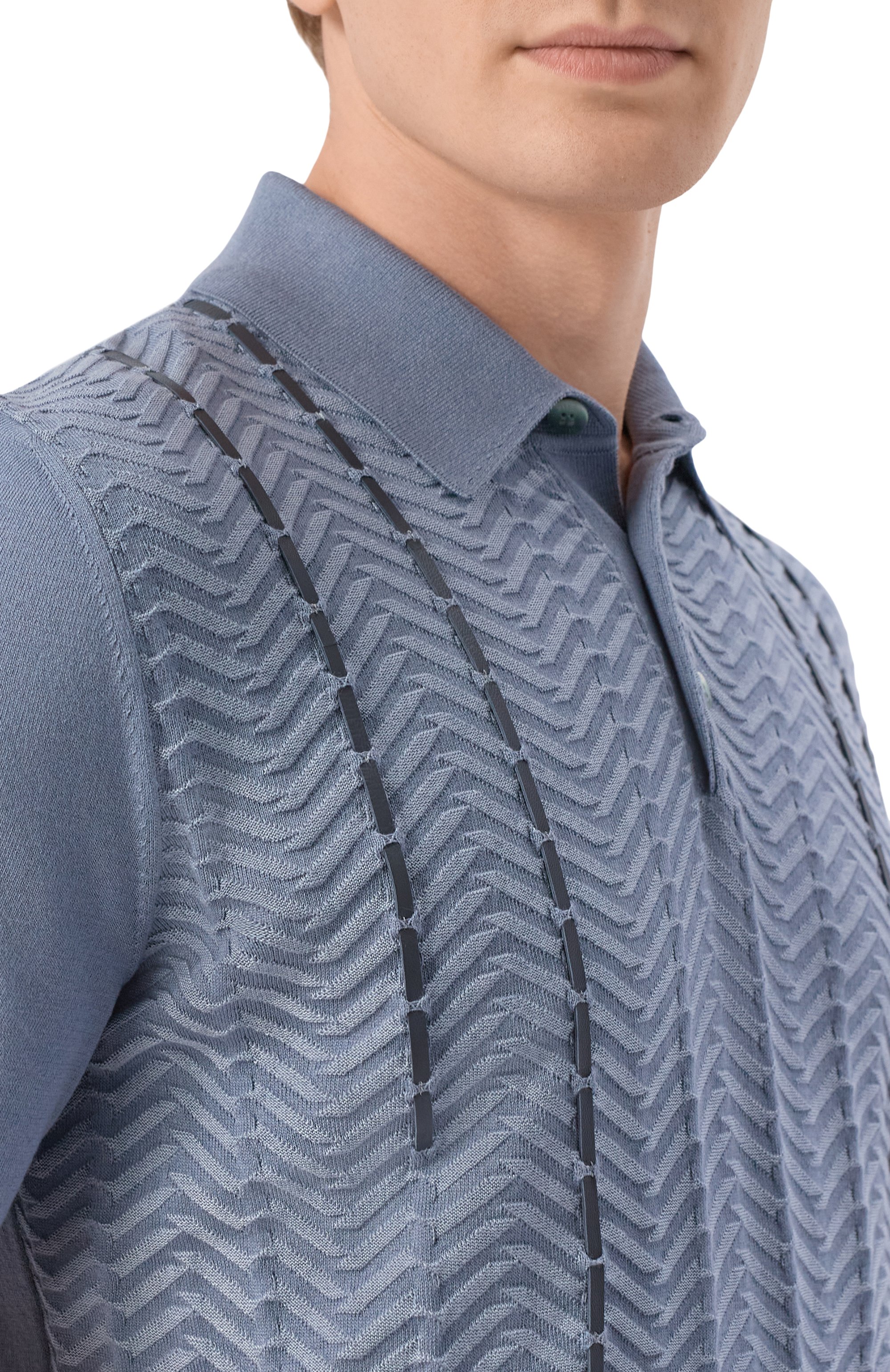 Поло из шелка и хлопка ZILLI, арт. KBP002M0144VBRDG0, фото 5