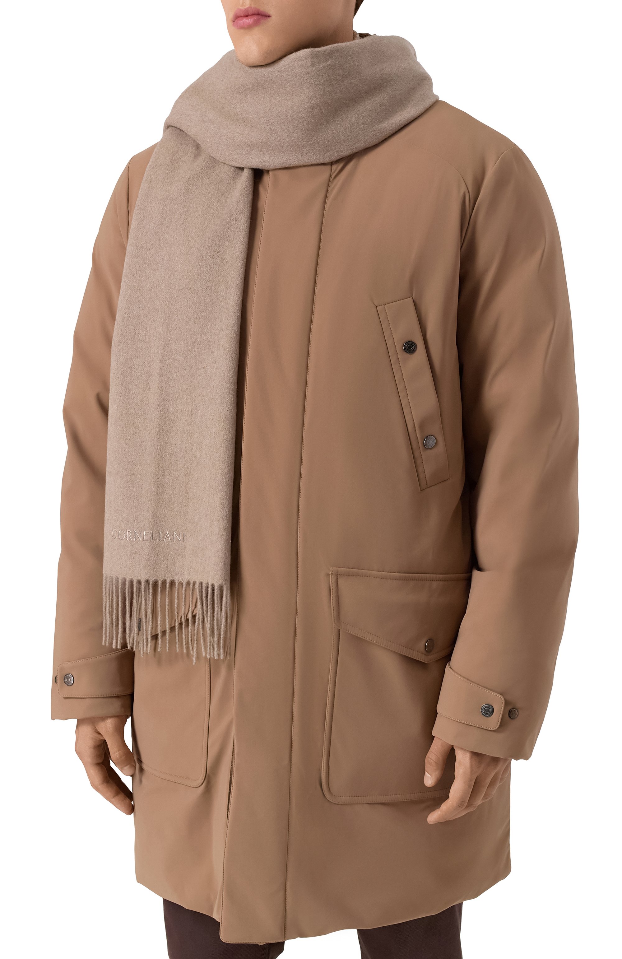 Кашемировый шарф CORNELIANI, арт. 26B344-2629029, фото 2